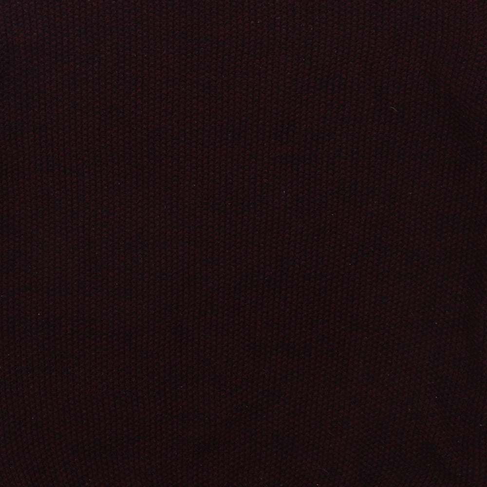 Cedar Wood State Mens Purple Crew Neck Acrylic Pullover Jumper Size L