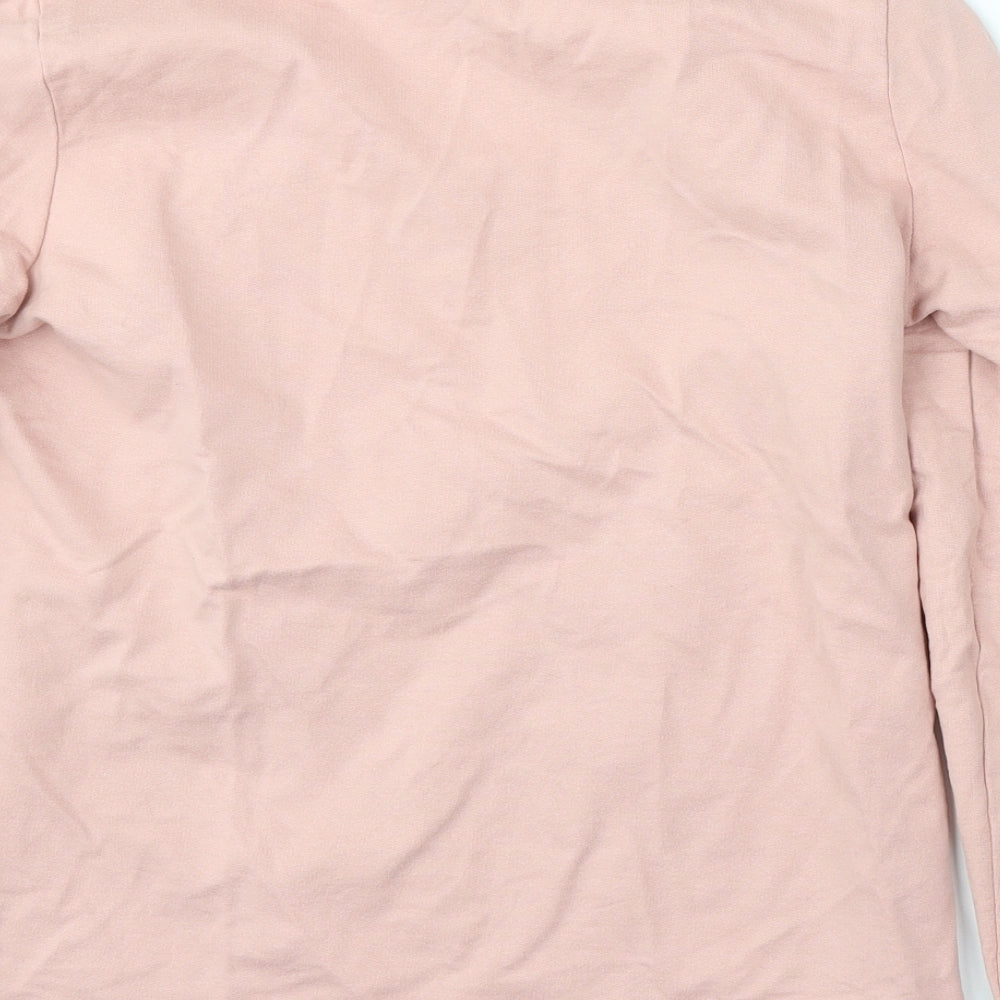 Nocozo Womens Pink Floral Cotton Pullover Sweatshirt Size M