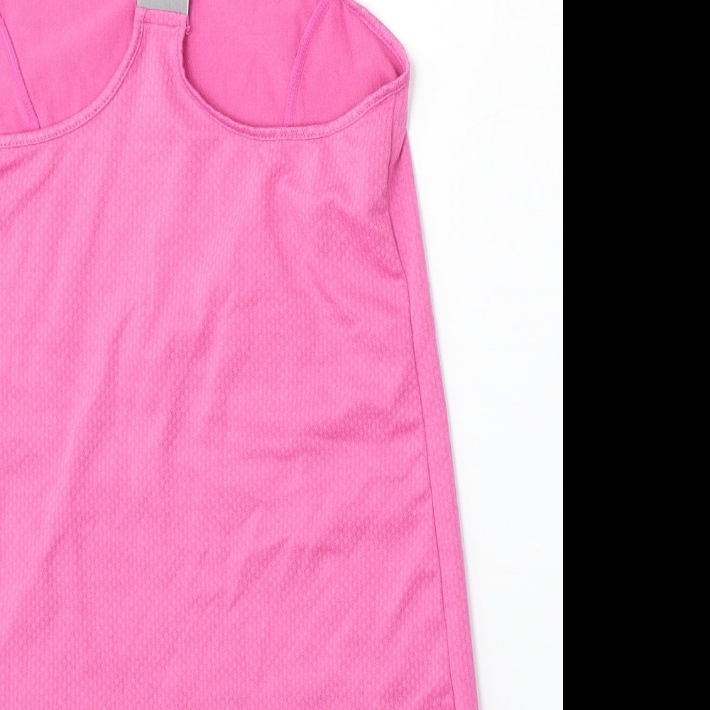 Penn Womens Pink Polyester Basic Tank Size XS Round Neck