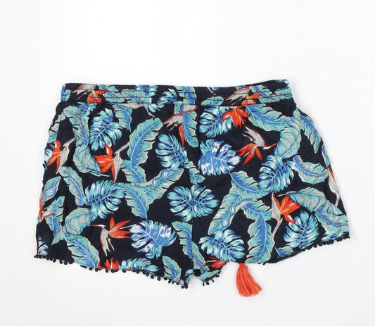Atmosphere Womens Multicoloured Floral Viscose Bermuda Shorts Size 12 L3 in Regular