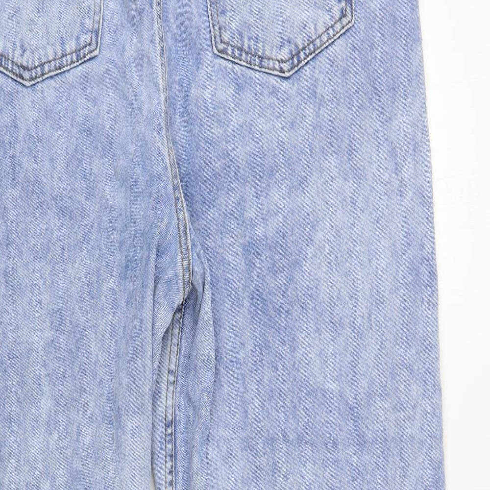 ASOS Womens Blue Cotton Mom Jeans Size 36 in L32 in Regular Button