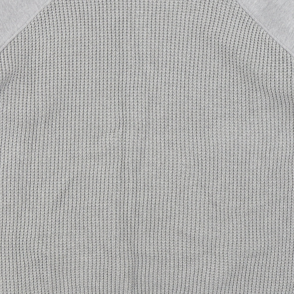 Primark Womens Grey Round Neck Cotton Pullover Jumper Size M