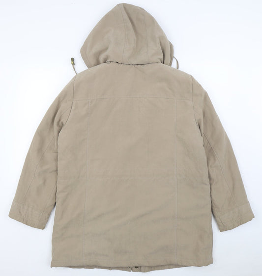 BM Womens Beige Jacket Size M Zip