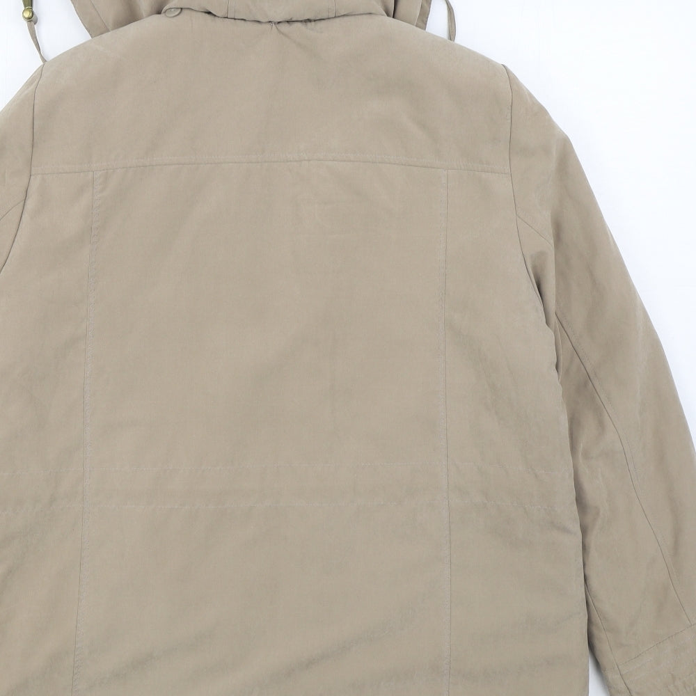 BM Womens Beige Jacket Size M Zip