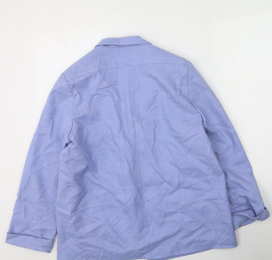 First Avenue Womens Blue Jacket Size 4