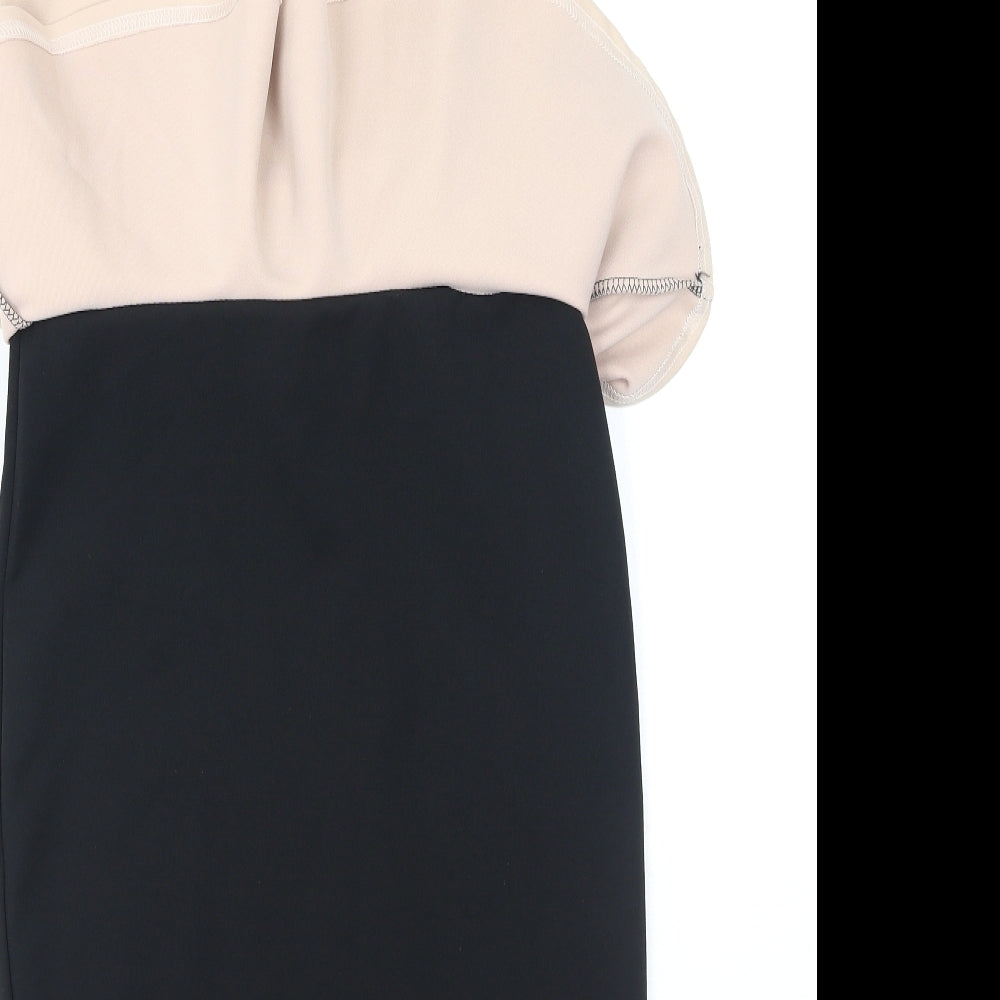 Quiz Womens Multicoloured Polyester Bodycon Size 10 Square Neck