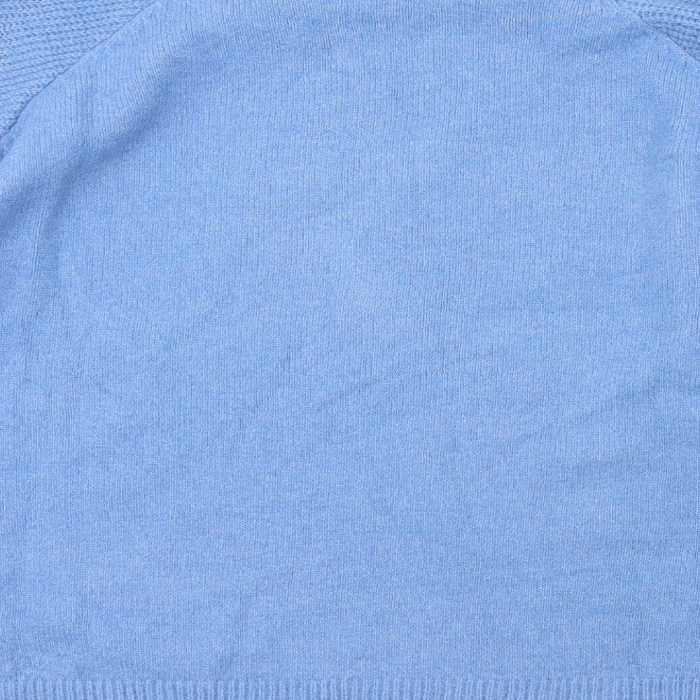 Womens UK Size M Dazy Blue Pullover Jumper