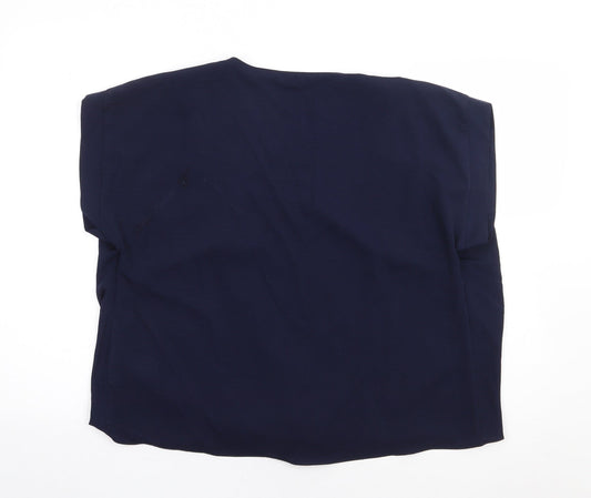 Womens UK Size 14 Dorothy Perkins Blue Kimono Blouse