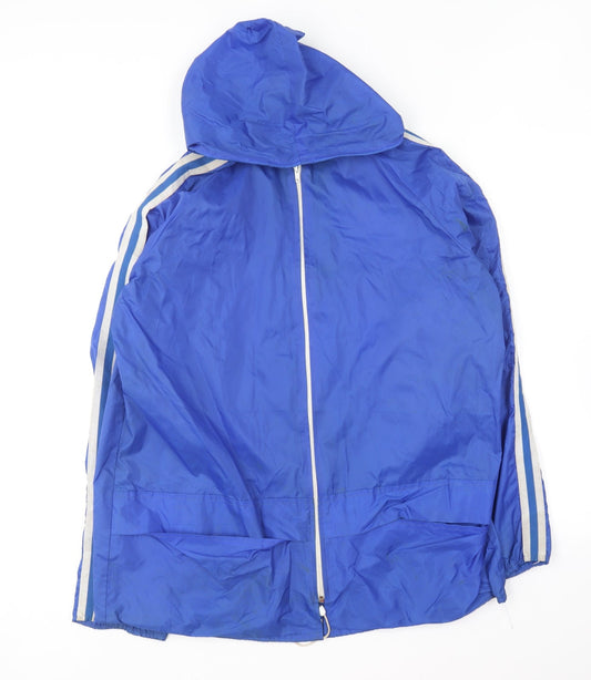 Manjula Womens Blue Rain Coat Coat Size 14