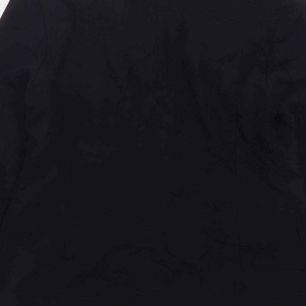 Marks and Spencer Womens Black Polyester Jacket Blazer Size 10