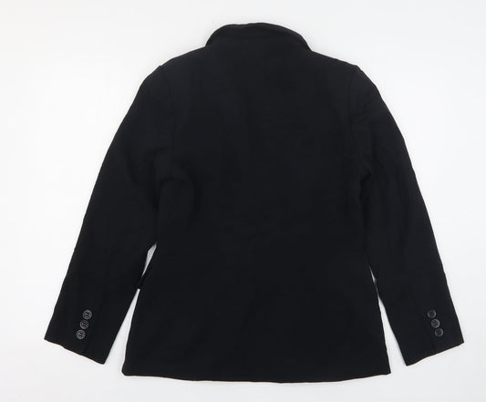 Marks and Spencer Womens Black Polyester Jacket Suit Jacket Size 10