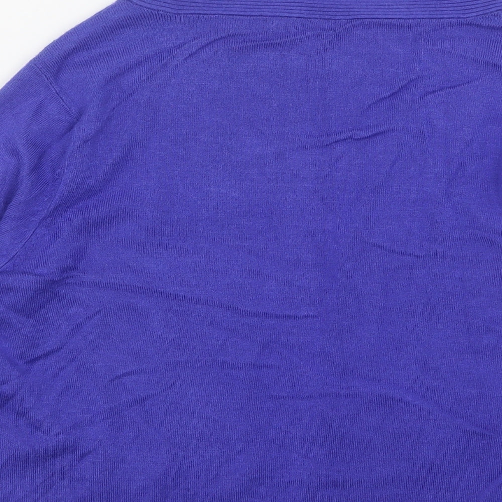Womens UK Size S M&Co Blue Cardigan Jumper