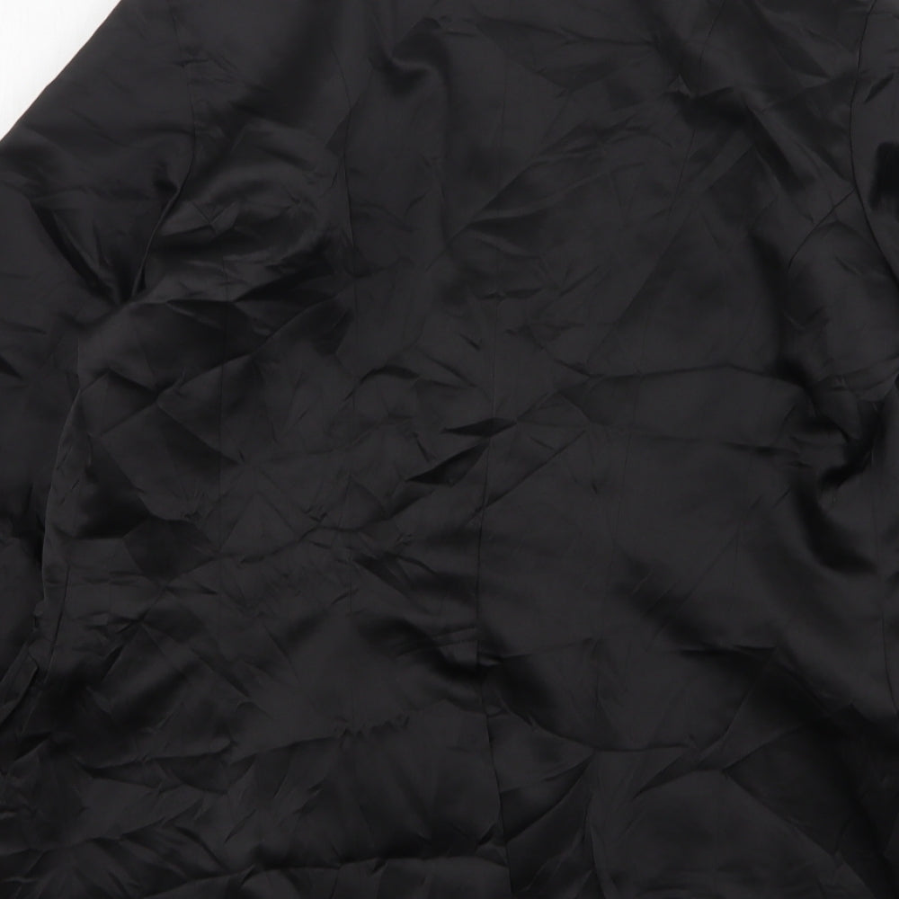 Roman Womens Black  Polyester Jacket Suit Jacket Size 14