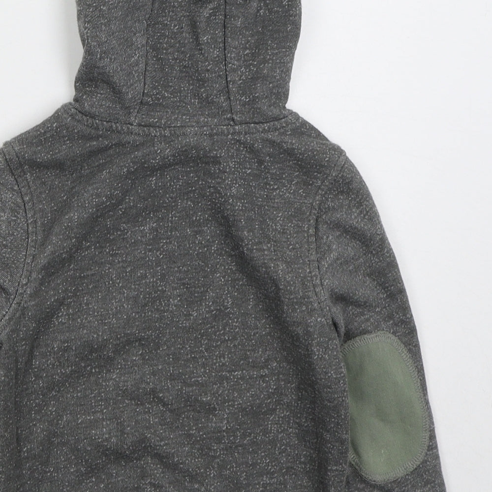 Mini Club Boys Grey Cotton Pullover Hoodie Size 2-3 Years Pullover - Adventure