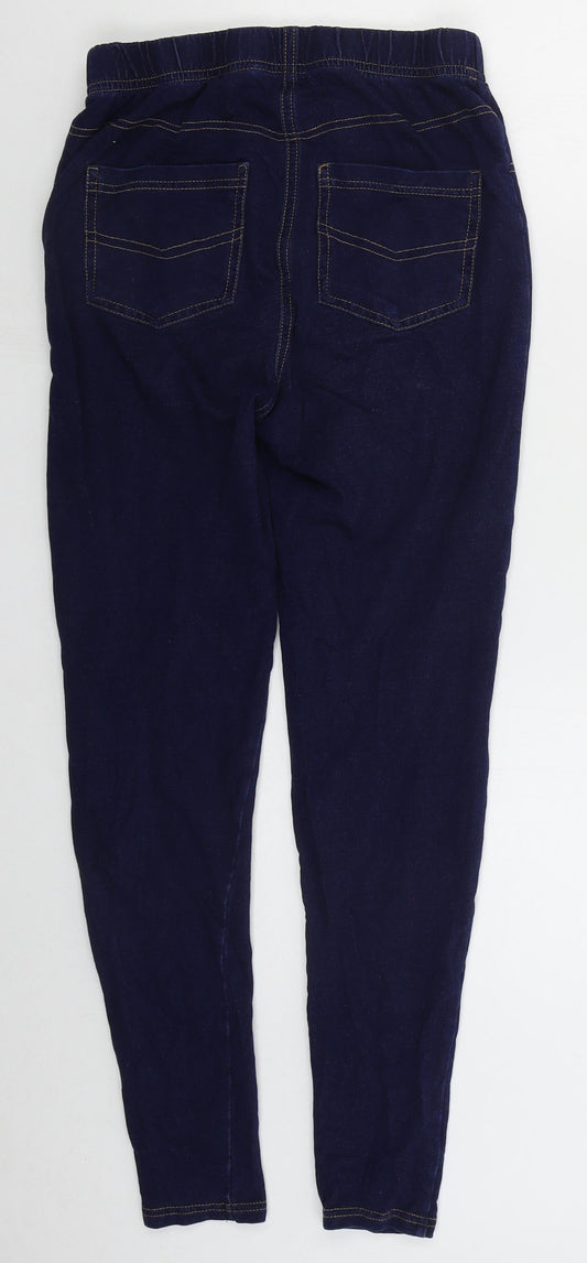 George Womens Blue Cotton Jegging Jeans Size 8 L27 in Regular