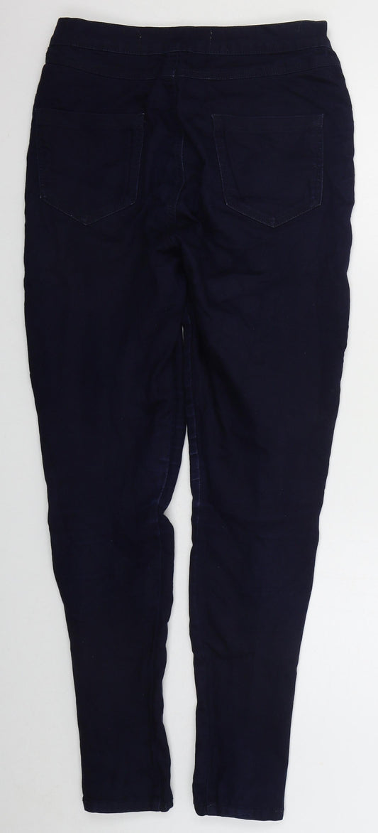 Denim Co Womens Blue Cotton Skinny Jeans Size 10 L30 in Regular Button