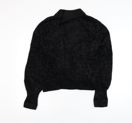 Womens UK Size 6 H&M Black Pullover Jumper