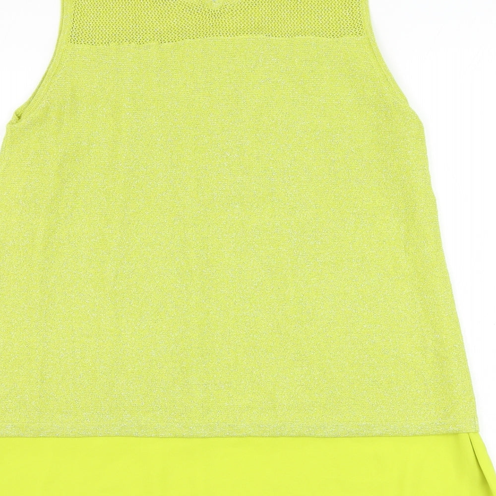 Womens UK Size 12 NEXT Green Basic Tank
