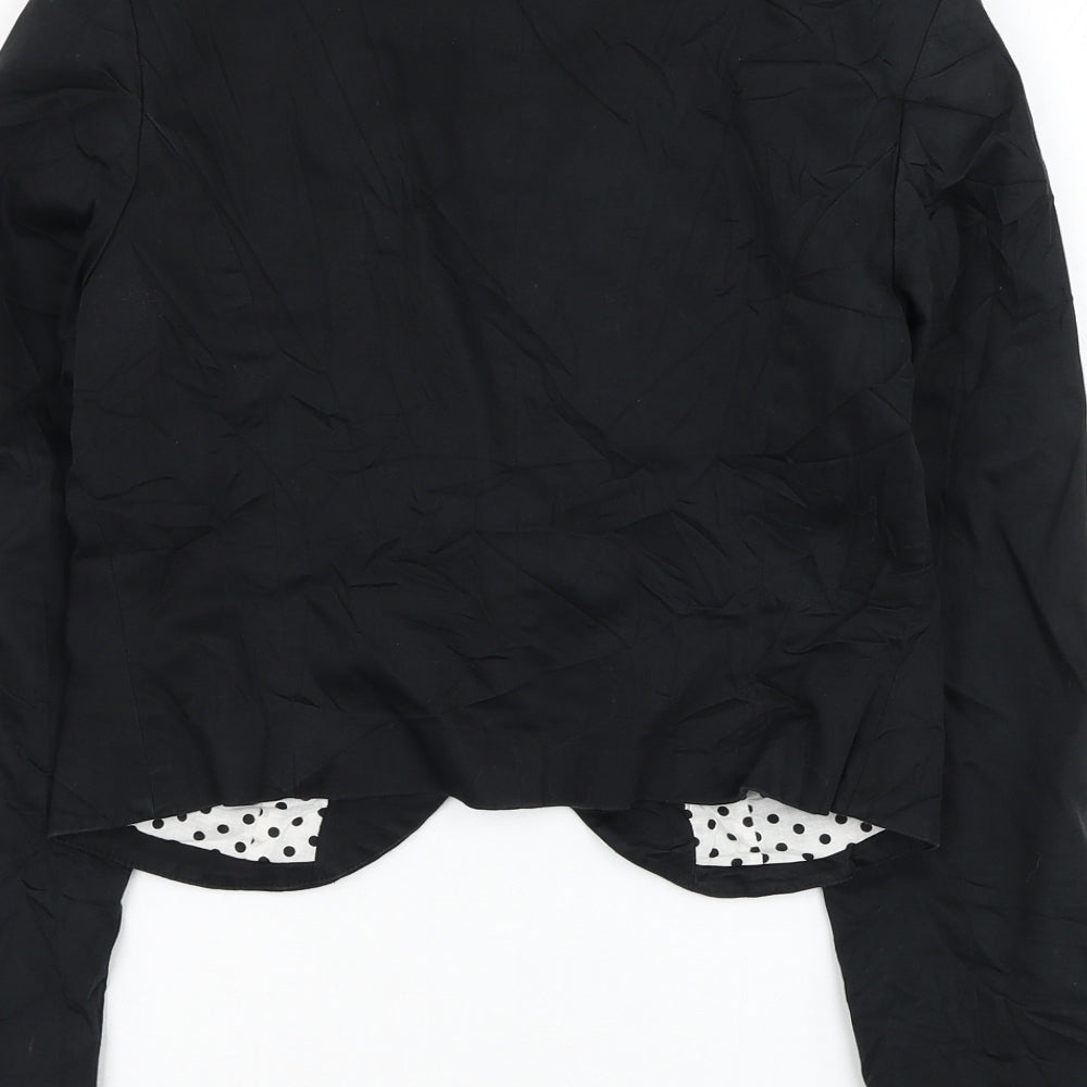 New Look Womens Black Jacket Blazer Size 12 Button
