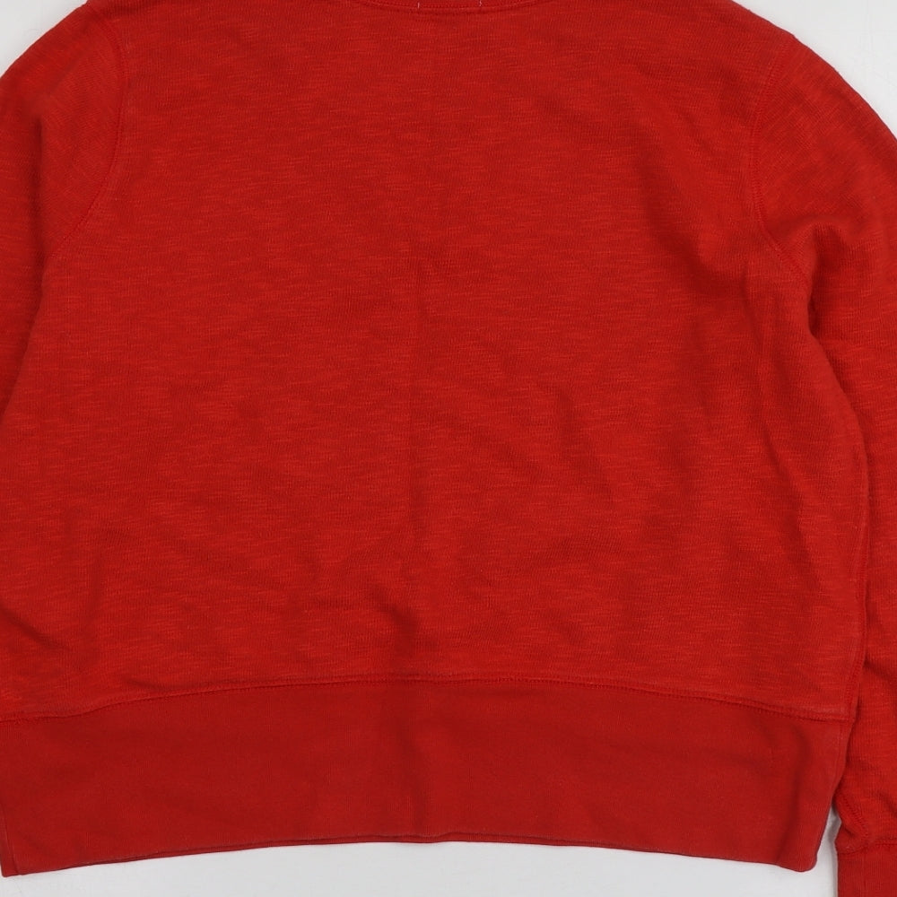 Gap Womens Red  Cotton Pullover Sweatshirt Size XL
