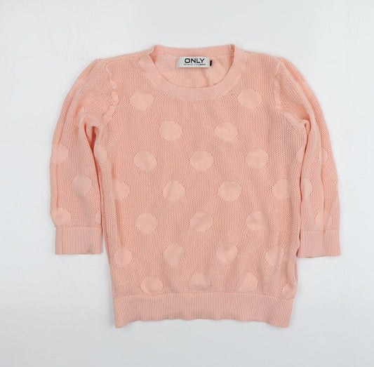 Womens UK Size S Only Pink Pullover Jumper