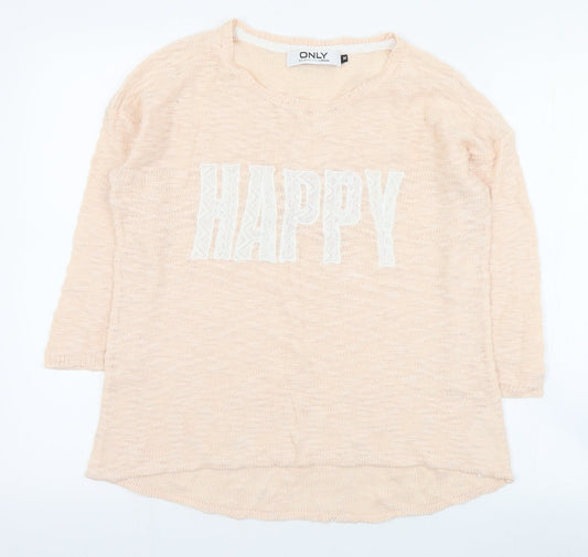 Womens UK Size M Only Pink Pullover Jumper