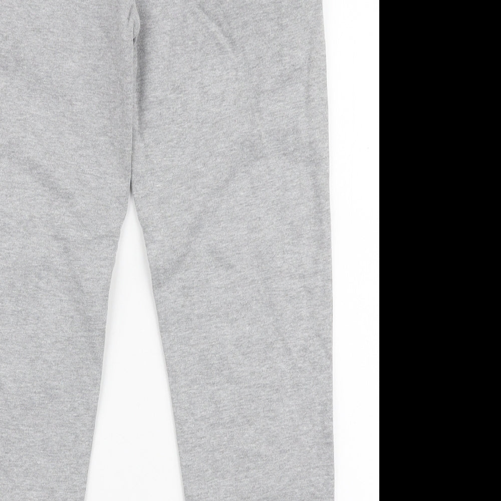 Good For Nothing Womens Grey Cotton Jogger Trousers Size S L25 in Slim Drawstring