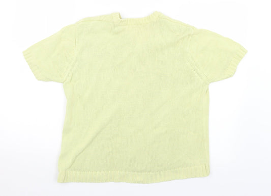 Womens UK Size 14 Preworn Yellow Pullover Jumper