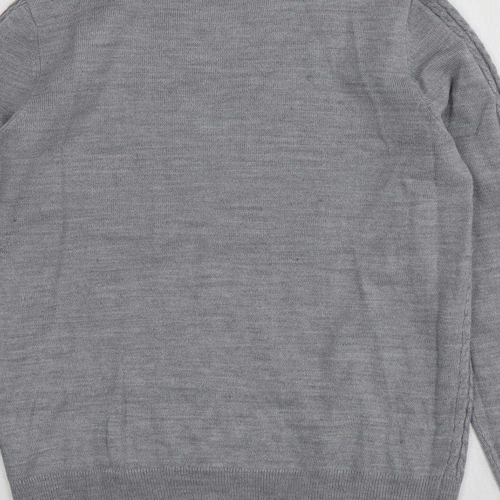 Womens UK Size 12 Papaya Grey Pullover Jumper