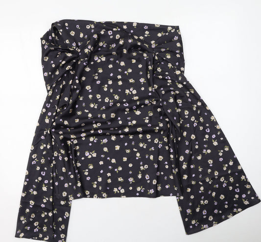 Womens UK Size 6 ASOS Black Basic Blouse