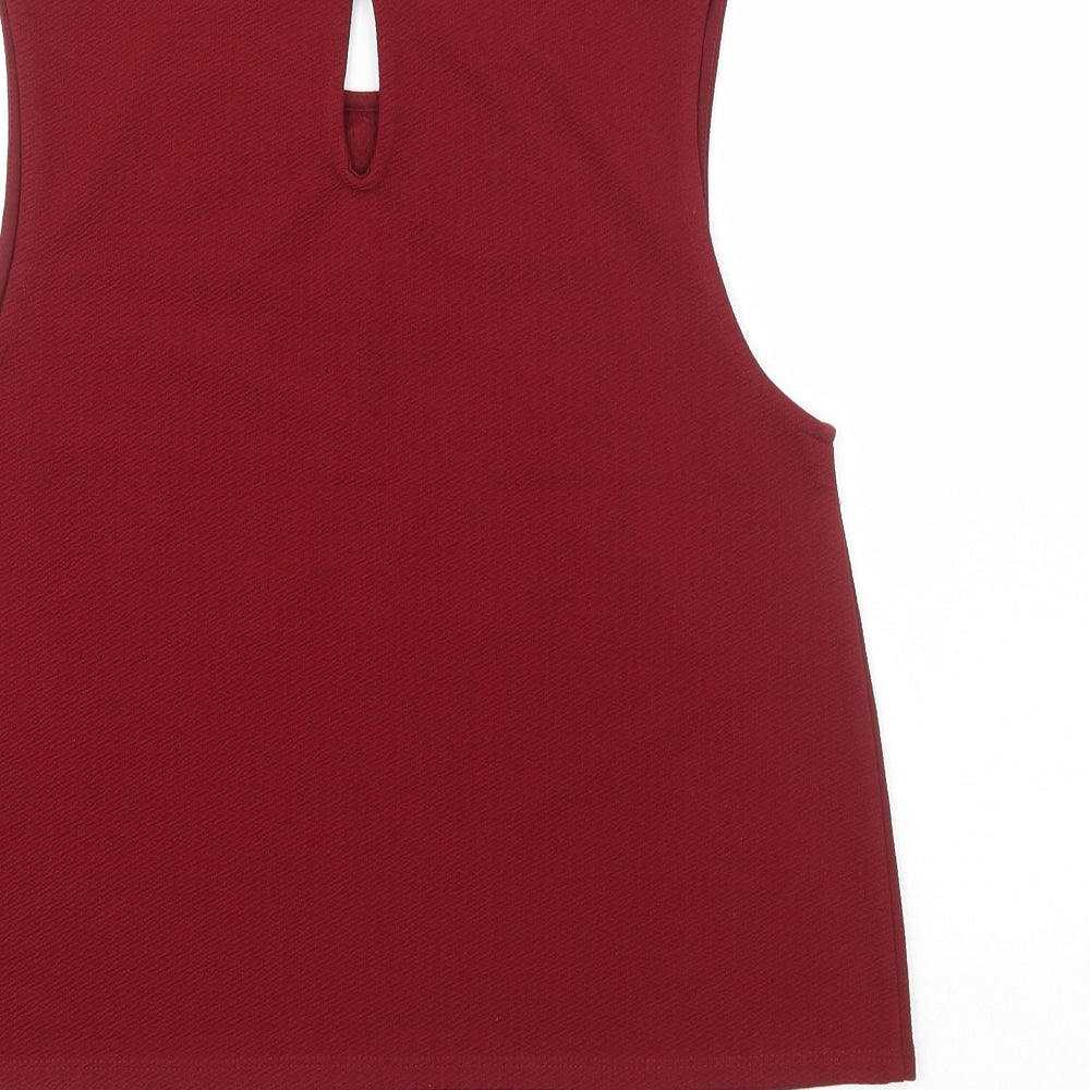 Womens UK Size 12 New Look Red Basic Tank