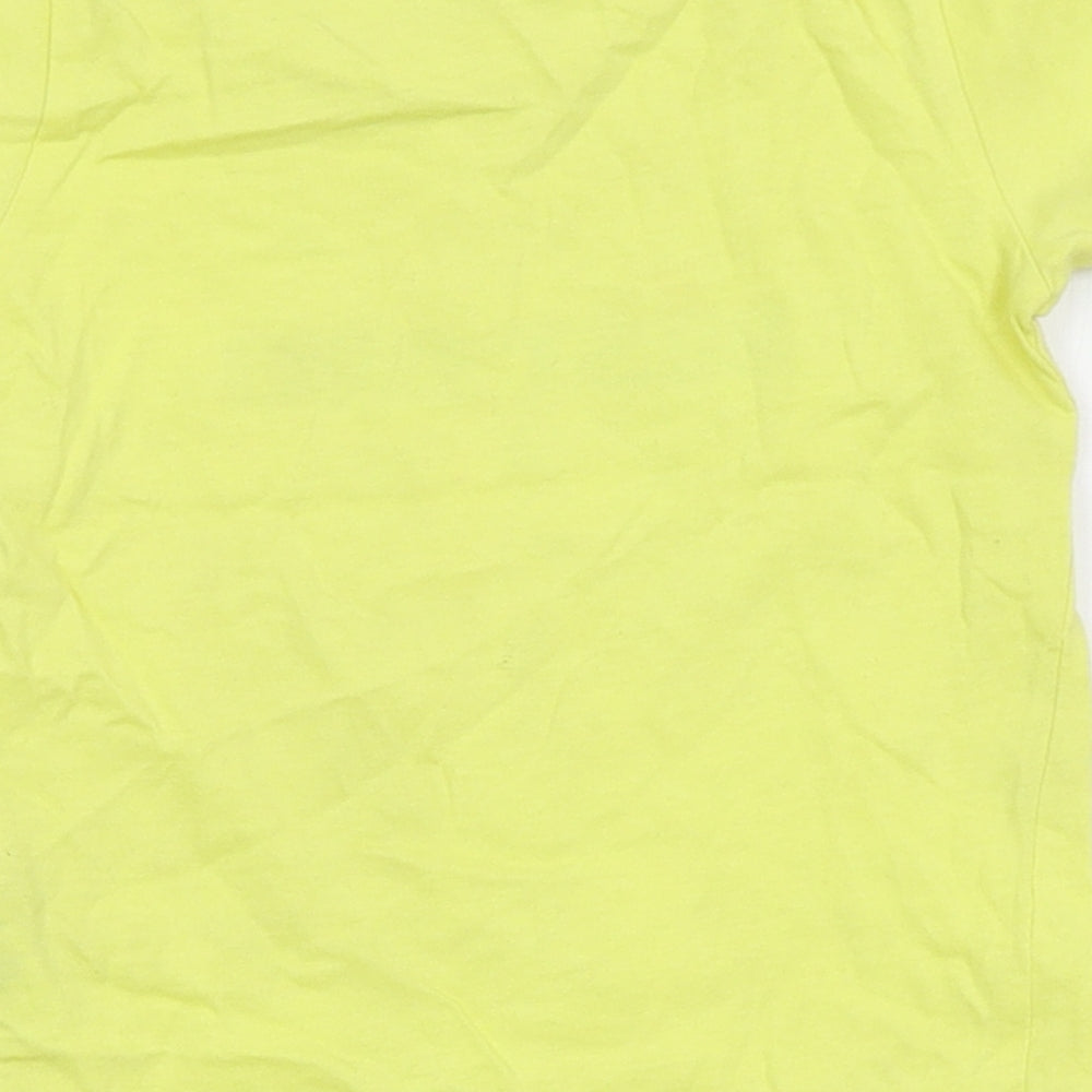 Dunnes Boys Yellow Cotton Basic T-Shirt Size 9-12 Months Crew Neck Pullover - Best Bro