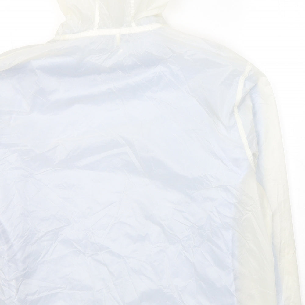 Womens UK Size 14 Marks and Spencer White Rain Coat