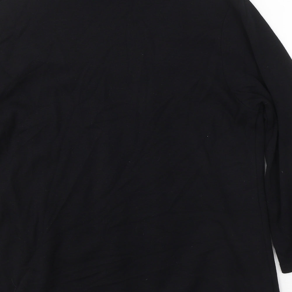 Womens UK Size 16 Sarah Hamilton Black Basic Blouse