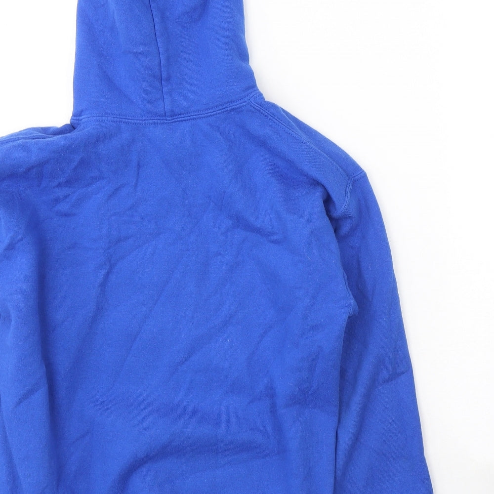 Gildan Boys Blue Cotton Pullover Hoodie Size M Pullover - FORTNITE