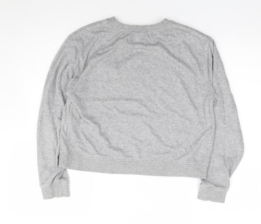 Womens UK Size S Pull & Bear Grey Pullover Sweatshirt