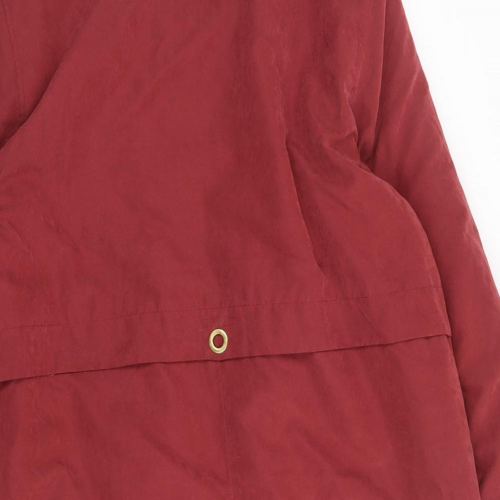 Classic Womens Red Jacket Coat Size 16 Zip