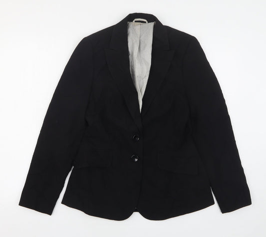Womens UK Size 10 F&F Regular Black Suit Jacket