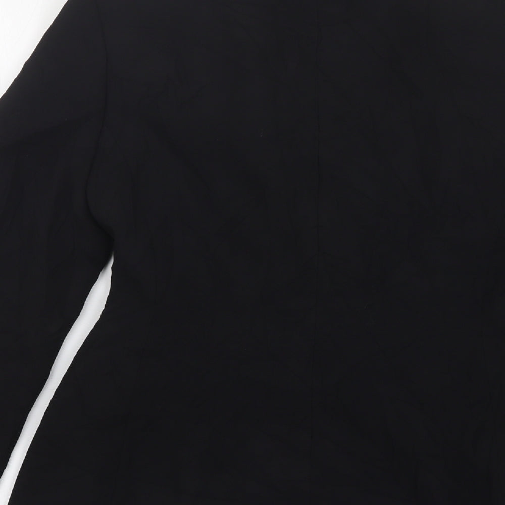 F&F Womens Black  Polyester Jacket Suit Jacket Size 10
