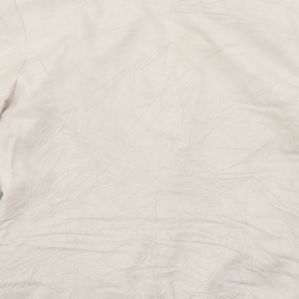 Dorothy Perkins Womens Beige Viscose Jacket Suit Jacket Size 10