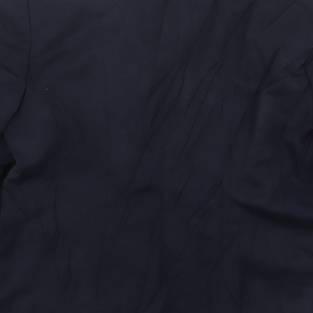 Autonomy Womens Blue Polyester Jacket Suit Jacket Size 14