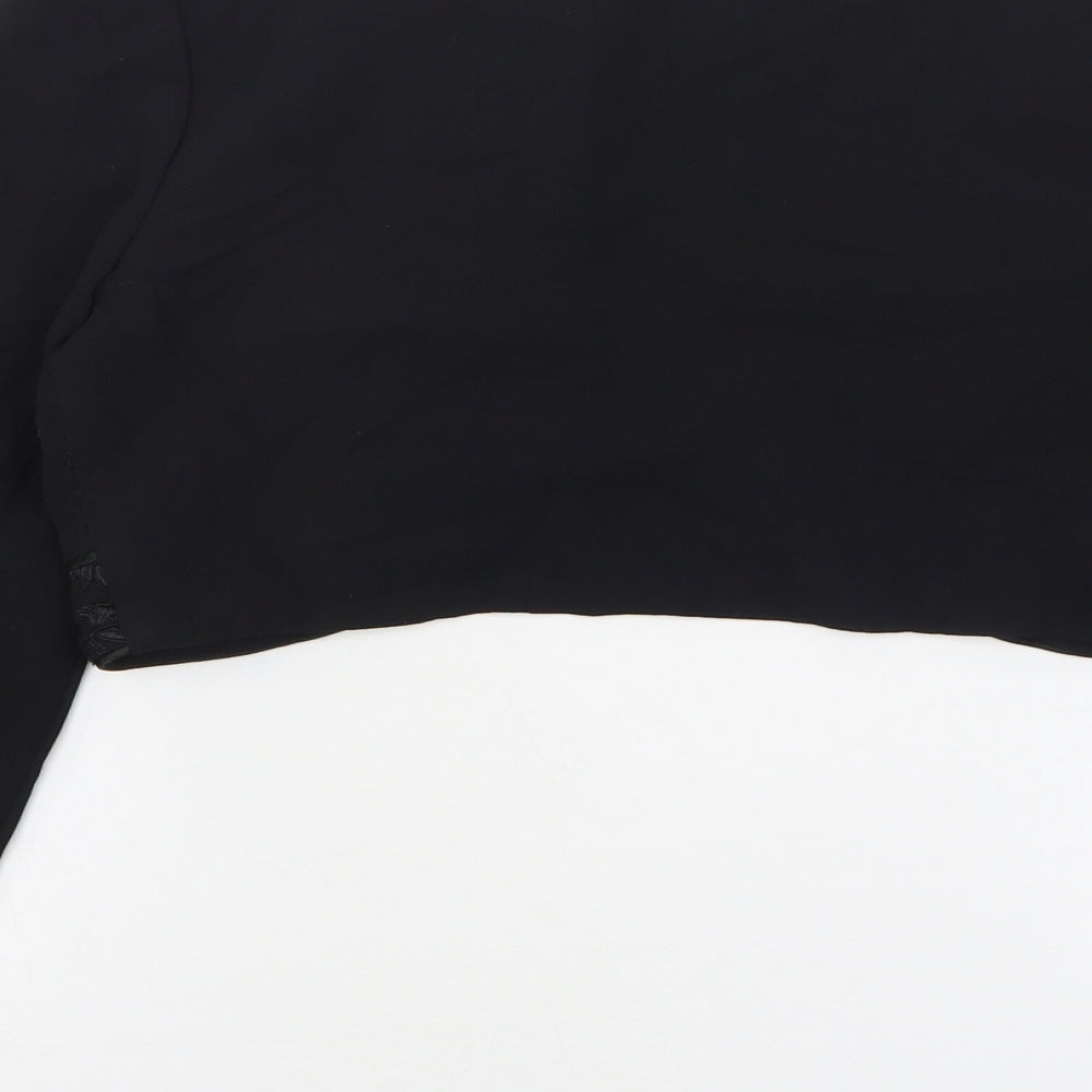 Official Womens Black Polyester Jacket Blazer Size 10