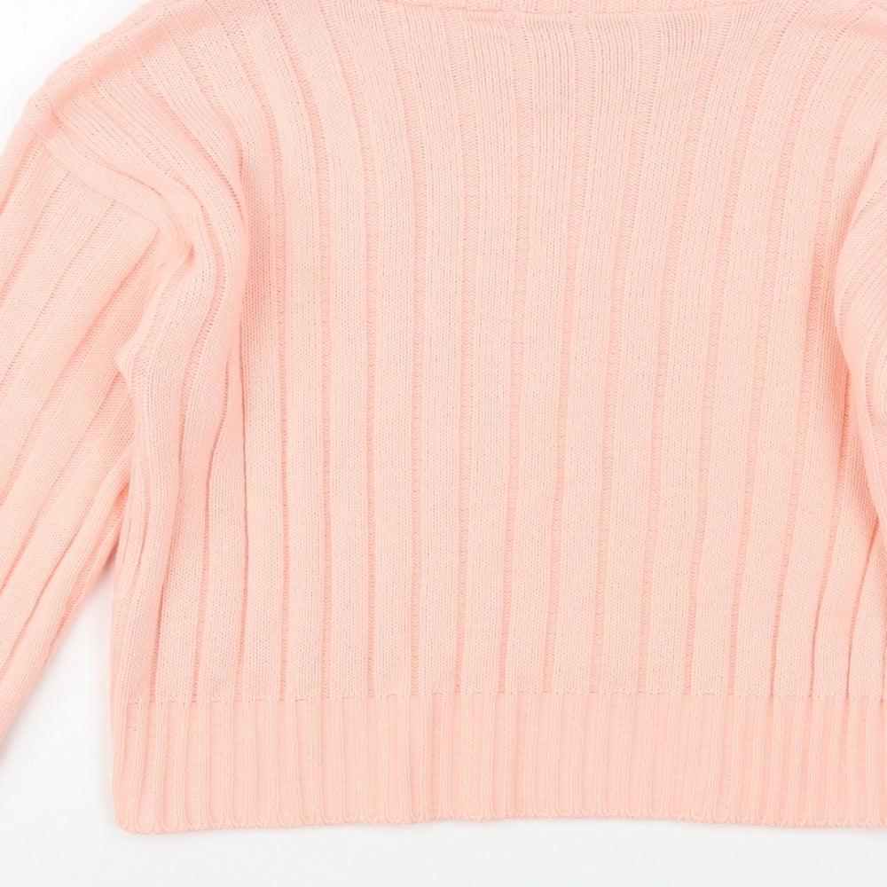 Womens UK Size M Chemistry Pink Pullover Jumper