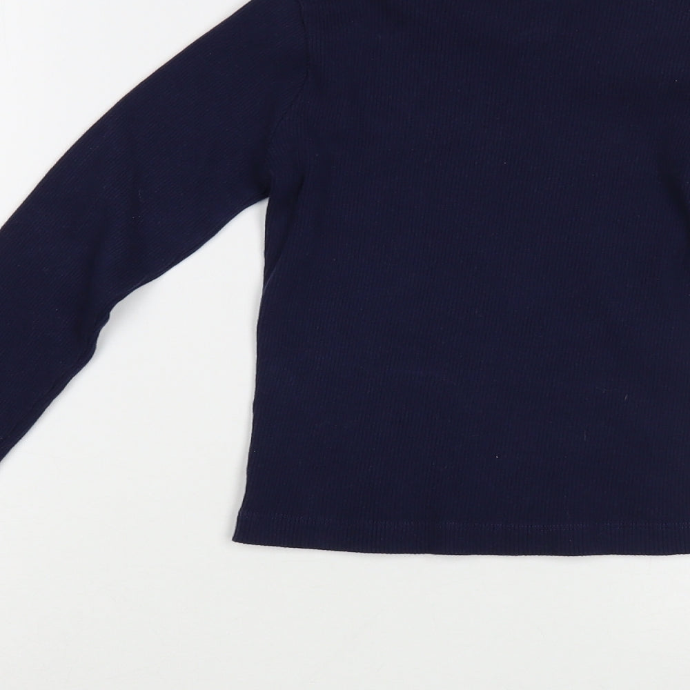 Womens UK Size M Pull&Bear Blue Pullover Jumper