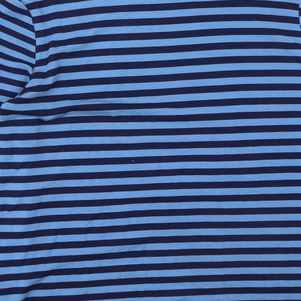 Womens UK Size S Oasis Blue Basic T-Shirt