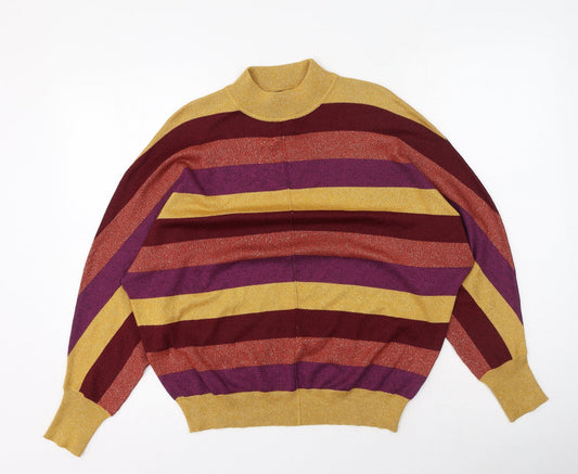 Womens UK Size M Marks and Spencer Multicoloured Pullover Jumper
