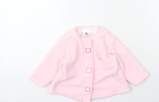Ladybird Girls Pink Polyester Cape Jumper Size 0-3 Months