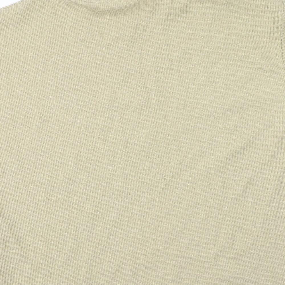 George Womens Green Polyester Basic T-Shirt Size M Round Neck