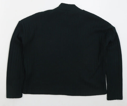 Primark Womens Green Mock Neck Polyester Pullover Jumper Size 6