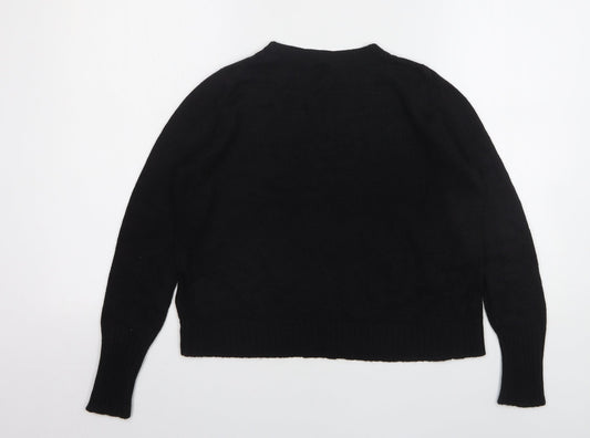 Womens UK Size L H&M Black Pullover Jumper